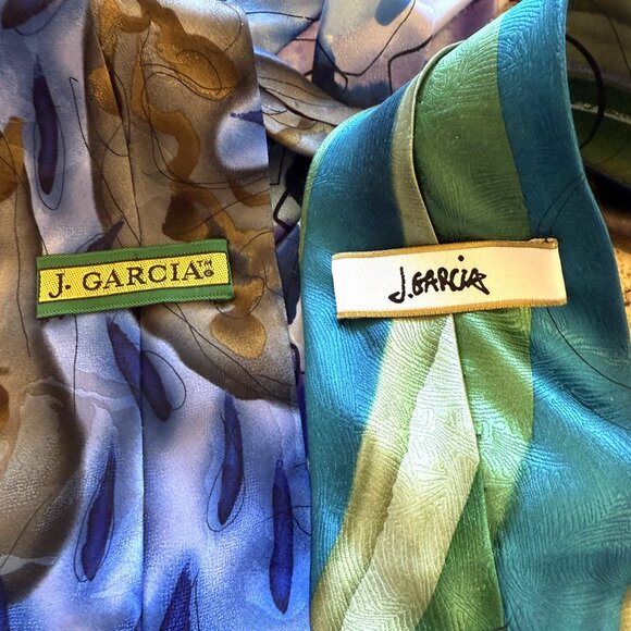 J. Garcia Tie Collection 4 Ties 100% Silk - Picture 9 of 9